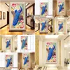 Obrazy DIY Peacock Diamond Painting 5D Zwierzęca Dekoracja Dekoracja Haftowa Przewód Krzyżowy Prezent dla przyjaciół DH0339 Drop dostawa Garde Dhrwp