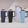 40 oz araba bardağı, siyah saplı yalıtılmış tumbler kapaklı samanlı paslanmaz çelik kahve kupaları ekspres a0049 ile termos fincan