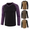 Men's Casual Shirts Excellent Men Round Neck Slim-fitting Shirt Tops Long Lasting Comfortable To Wear