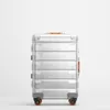 Valises tout en aluminium bagages de voyage roue universelle hommes et femmes mode boîte en métal affaires 20/24 pouces valise à roulettes