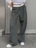 Kadınlar pantolon s weeeping sokak kıyafeti bol kıyafet vintage patchwork alçak rise düz gündelik Kore moda kadınlar koşu pantolon 230105