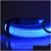 الياقات الكلاب Leaseshes XL LED LED PET COLLAR COLORF LIGHTLING FLALLING Luminous Supplies Glow Safety Tag XMAS SALE DH0177 DROND DROVING DHNT8