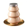 Storage Bottles Creative Plastic Jar Christmas Tree Decorative Wedding Center Candy Jars