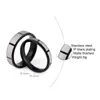 Wedding Rings Black Stainless Steel Matte Finished Couple Ring Simple For Women And Men Jewelry