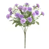 Decorative Flowers 20pcs Lilac Artificial Flower Real Touch Bouquet Fake For Wedding Decoration Spring Party DIY Home Garden Supplies