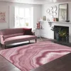 Tapetes de tapete moderno abstrato carpete sala de estar de mármore rosa Banheiro quarto cabeceiro para menina chão de cozinha flanela macia