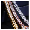 Wedding Bracelets 2021 Ins Top Selling Luxury Jewelry Sell High Quality 10Kt White Rose Gold Fill Princess Cut Diamond Party Women B Dhtco