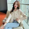 Women's Jackets High Quality Beading Tweed Women O-Neck Long Sleeve Wool Coat Single Breasted Outwear Vintage Harajuku