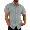 Männer Casual Hemden Mode Camisa Masculina Kurzarm Hemd Männer Slim Fit Design Formale Marke Männliche Kleid Größe