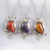 YOWOST NATURAL GEM GEM PLEIRA PENDENTE DE CRISTAL PARA MOMEM MOMENTO OWL FECHERNANTES PENENTES CONFORME