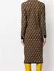 fwomenカジュアルドレスセーターヴィンテージニットファッションデザイナー服フルレター長袖5種類のブラウスレディーストレンチ編みコートサイズs-2xl gq4x