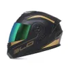 S Unisex fajne bezpieczeństwo podwójne motocyklowe wyścigi z dwoma obiektywami kask fullface Capacete DOT Casco Moto 0105