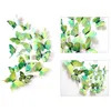 Adesivi murali 12 pezzi 3D farfalla adesivo in PVC simulazione stereoscopico murale magnete per frigorifero decalcomania di arte camera dei bambini decorazioni per la casa Vt0446 Drop Del Dhuyp