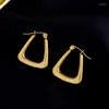 Boucles d'oreilles cerceaux 316l en acier inoxydable 2023 EST Fashion Gold Color Niche Brouilles d'oreille atmosphère d'oreille Gift Gift Woman