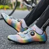 Calzado de ciclismo colorido reflectante deportes bicicleta zapatos hombre SPD profesional mujer camino transpirable bicicleta de montaña zapatillas