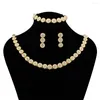 Necklace Earrings Set Bridal Wedding Dubai Earring Bracelet Sets Trendy Woman Jewelry 2023