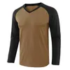 Men's Casual Shirts Excellent Men Round Neck Slim-fitting Shirt Tops Long Lasting Comfortable To Wear