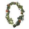 Dekorativa blommor Artificial Rose Flower Runner Garland Arrangement Bröllopsceremoni Bakgrund Arch Table Centerpiece Decor B03E