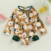 S Fashion 2023 Summer Toddler Born Baby Girl Swimsuits Floral Print Long Sleeve Zipper pullover Bodysuits Swimwear Outfits 230106