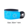 Ginocchiere Bracciale riflettente Bracciale con striscia LED ricaricabile Avviso di sicurezza notturno per jogging Corsa Escursionismo Arrampicata