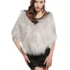 Scarves Women 2023 Fur Shawls Imitation Mogolia Sheep Cloak Shoulder Wraps Faux Shawl