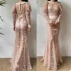 Party Dresses Summer Robes Women's Prom Lace Appliques Jewel Neck Long Sleeves Birthday Bridal Fluffy Gowns Custom Made