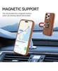 Luxe cases leer met ring telefoonhoesje voor iPhone 14 13 12 11 Pro XS Max XR X 7 8 6 6s plus SE Wallet Card Slots Magnetic Cover