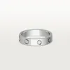 ringar kvinna designer älskare ring Lyxsmycken bredd 4 5 6MM Titanium Legering Guldpläterad Diamant Hantverk Modetillbehör Never Fade Nojewelry Silver Ring