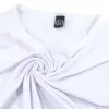 sublimation blanc T-shirt transfert de chaleur chemise blanc gris couleur polyester short manches ras du cou vêtements DHL