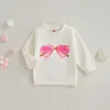 T shirts FOCUSNORM 0 4Y Valentines Days Baby Girls Sweet T Shirts 2 Style Long Sleeve Letter Cartoon Printed Pullover Sweatshirt Tops 230106