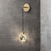 مصباح الجدار الكريستال LED SCONCE إسقاط الضوء لدرج السرير بويير المطبخ معرض غرفة المعيش