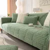 Stuhlhussen Kurzer, gesteppter Plüsch-Sofabezug Winterverdickter, superweicher Samt-Schnitthandtuch Luxuriöse, bequeme, rutschfeste Couch