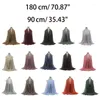 Foulards Mode Hijab Écharpes Pour Femmes Foulard En Coton Froissé Léger Tête Enveloppement Mélange F3MD