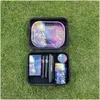 Rookpijpen Accessoires Rolling Tray Set Case 12 -stuk sigarettenkruidmolen en tas droge tabak potje opslag drop levering home ga dhto2