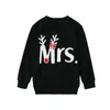 Maglioni da donna Mr e Mrs maglione coppia Natale allegro pullover carino felpa con cappuccio regalo