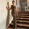 Vestidos casuais mulheres moda moda peão de couro falsamente bodycon maxi vestido flare metálico hem sexy noite sereia elegante vestidos