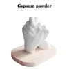 Objetos decorativos Figuras fofas de molde de gesso para bebê estátua 3D Pé de mão impressão para o kit de fundição de lembrança Acessórios para casamentos Decoração de casa 230105