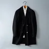 Men's Wool Blends winter high quality wool trench coat men men's jackets thicken warm Doublesided plussize MXXXL KY097 230106