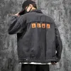 Erkek ceketler erkek bahar kot ceket erkek bombacı hip hop adam vintage denim ceket sokak kıyafeti chaqueta hombre xs-3xl