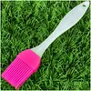 Bbq Tools Accessori Fashion Sile Brush Cottura Pasticceria Burro Cucina Resistenza al calore Pennelli per olio per imbastitura Torta Crema Strumento per cottura Dhflt