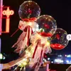 Decorazione per feste San Valentino Led Rose Ball Luminoso Colorf Bouquet Decorazioni per palloncini Amanti Regali per il tempo Ornamenti trasparenti Dr Dhzma