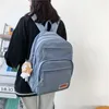 Mochila de escuela secundaria para niñas y mujeres Harajuku lindo para adolescentes con múltiples bolsillos Mochila Kawaii bolsas