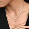 Аутентичные подвесные ожерелья Star Pearls Women 925 Серебряные подходит Pandora с оригинальными коробками -шарми