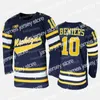 Le hockey universitaire porte le maillot de hockey des Wolverines du Michigan 2021 Max Pacioretty College NCAA Dylan Larkin Matty Beniers Owen Power Cam York Strauss Mann Thomas