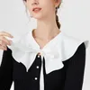 Papillon camicia coreana bianca colletto staccabile avvolge per camicetta da donna top bavero scialli finti abito da donna mantella piccola