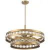 Kronleuchter Amerikanische Luxus Gold Kristall Ring Hängende Beleuchtung Für Wohnzimmer Esszimmer Restaurant Wohnkultur Glanz