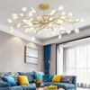 Lustres Nordic Design luciole lustre pour fille chambre fleur suspension salon blanc/fumée gris/clair acrylique éclairage