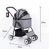 Dog Car Seat Covers Portable Pet Stroller Go Out Cart Disassemble With Storage Bag Carriage Cat Trolley For Pets Supplies Kitten