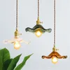 Pendant Lamps Industrial Vintage Lamp Loft Wood Glass With Switch Fixture For Dining Room Antique Hanging Light Home Decor Lighting