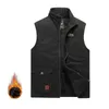 Men's Vests Jackets Sleeveless Casual Man Fleece Warm Waistcoats Outwear Stand Collar Thermal Soft Men Clothing